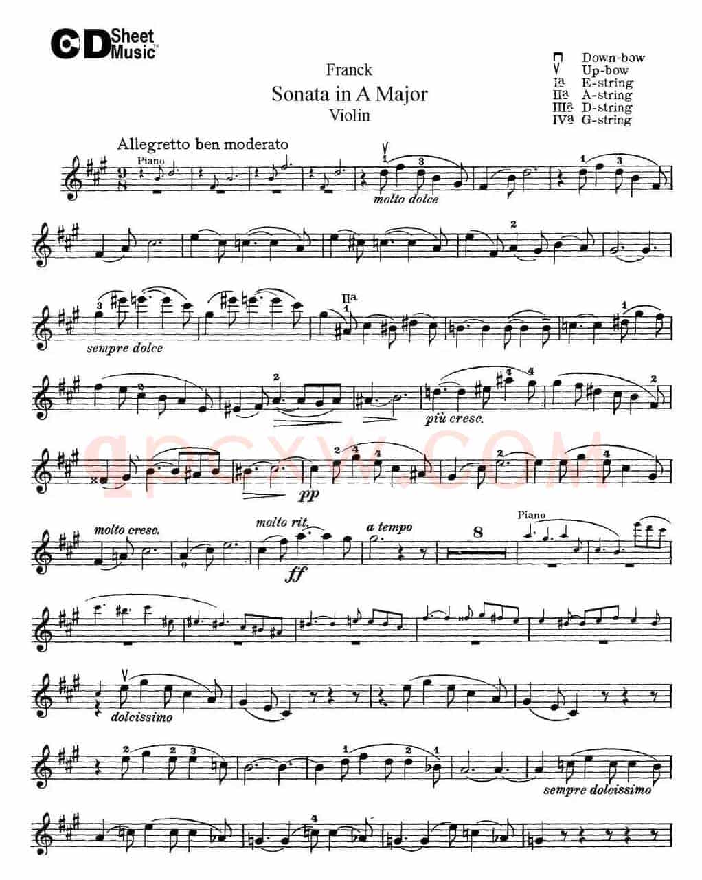 Franck Sonata in A Major