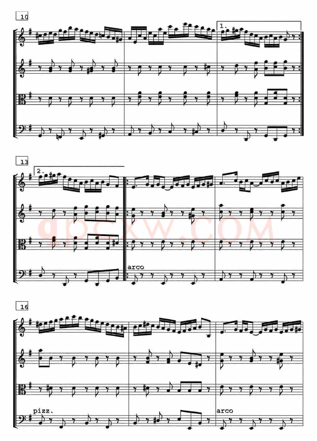 HORA National dance of Moldaviya（霍拉舞曲、四重奏）