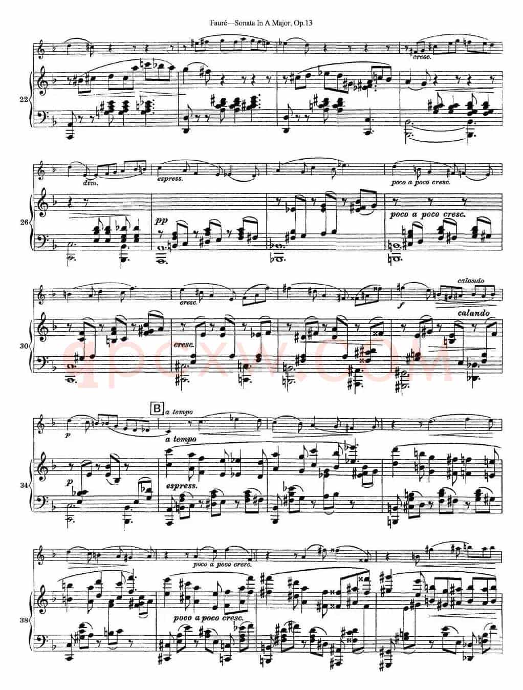 Violin Sonata No.1 Op.13（小提琴+钢琴伴奏）