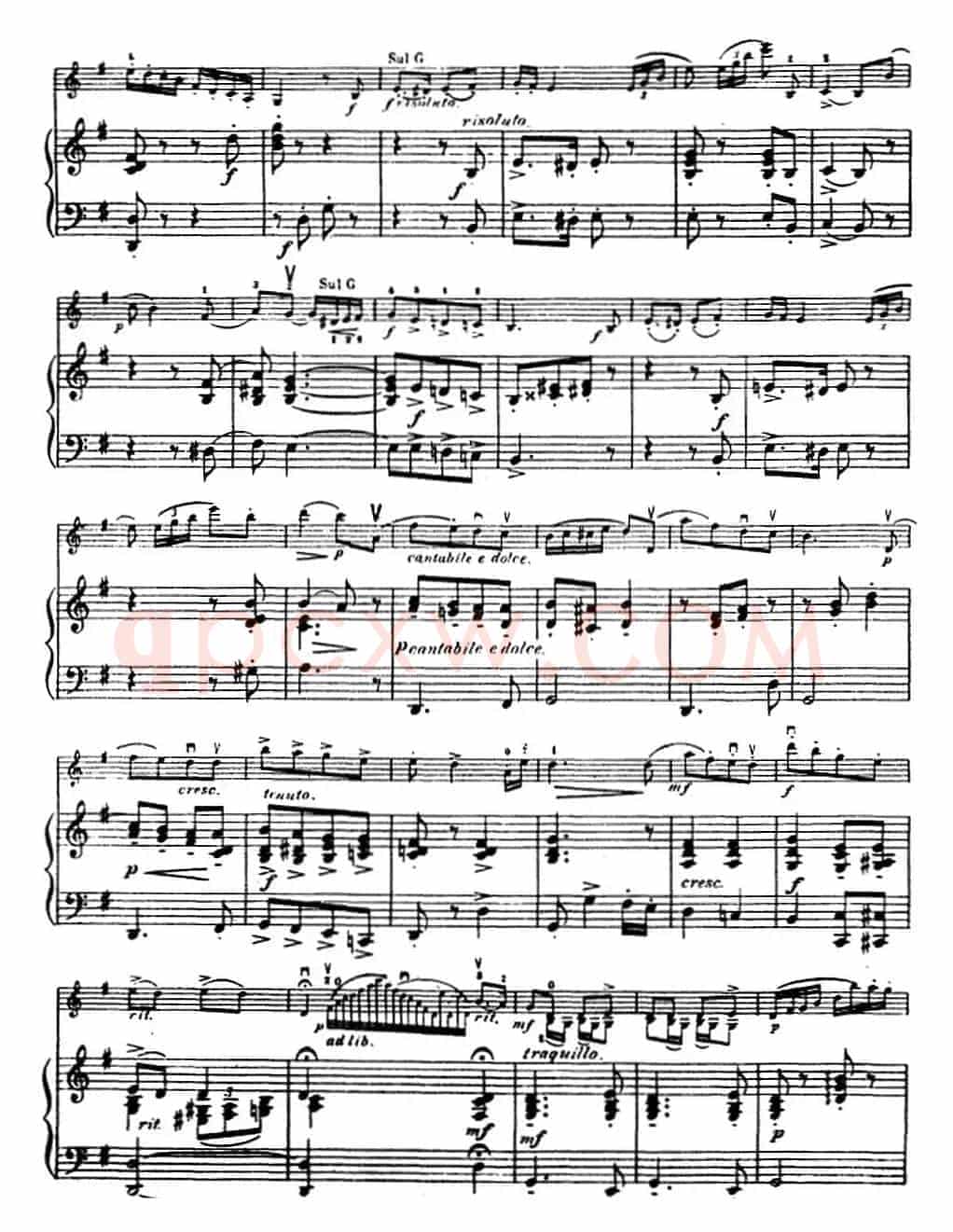 塞茨初级小提琴协奏曲Op.12（g小调学生协奏曲）