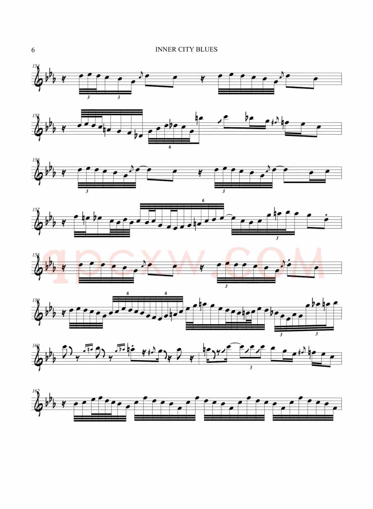 Inner City Blues（中音萨克斯）