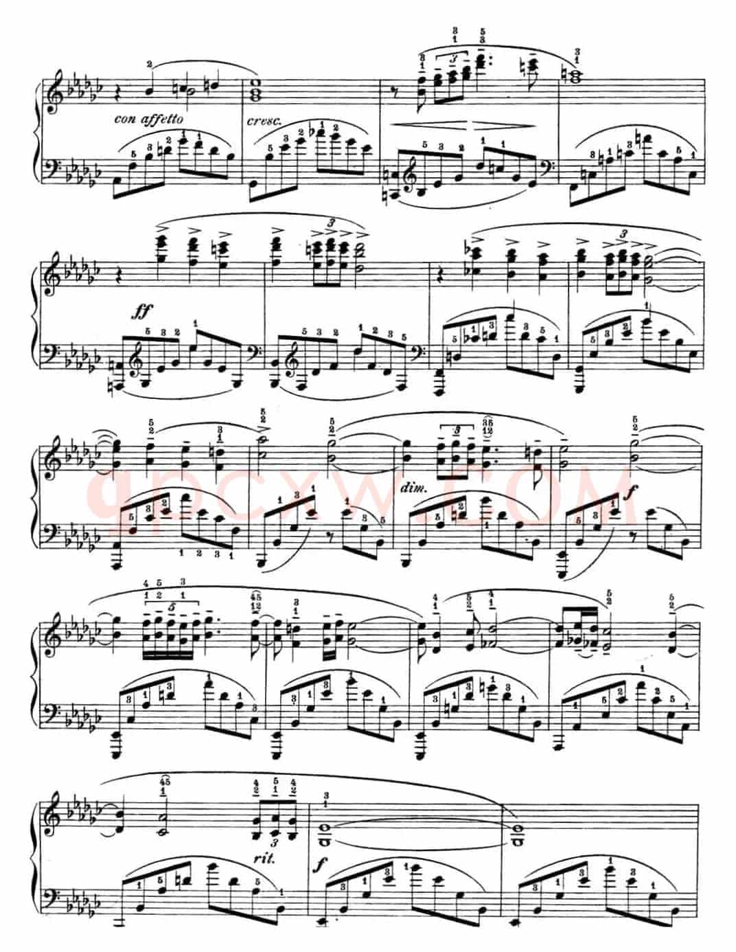 拉赫玛尼诺夫 幻想小品集 Op.3 No.1 悲歌 降e小调