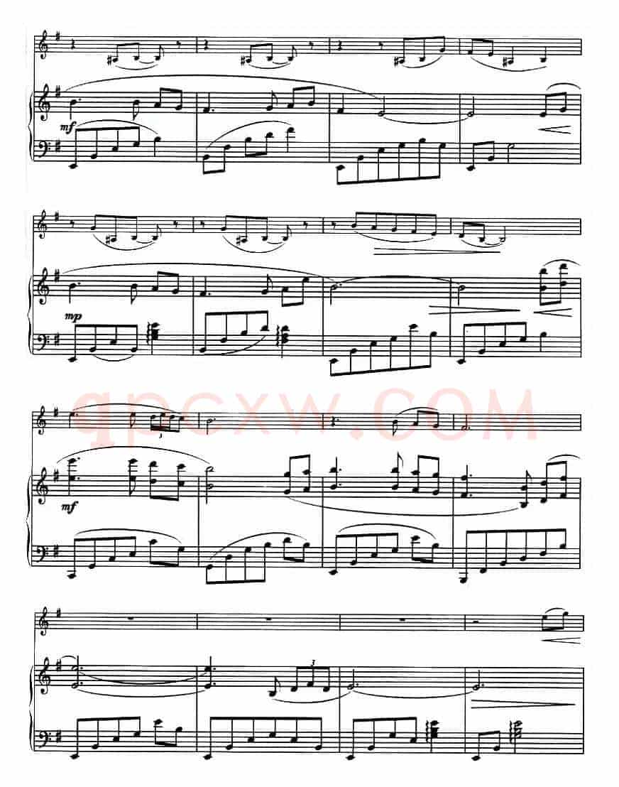 晚祷 evensong（小提琴+钢琴谱）