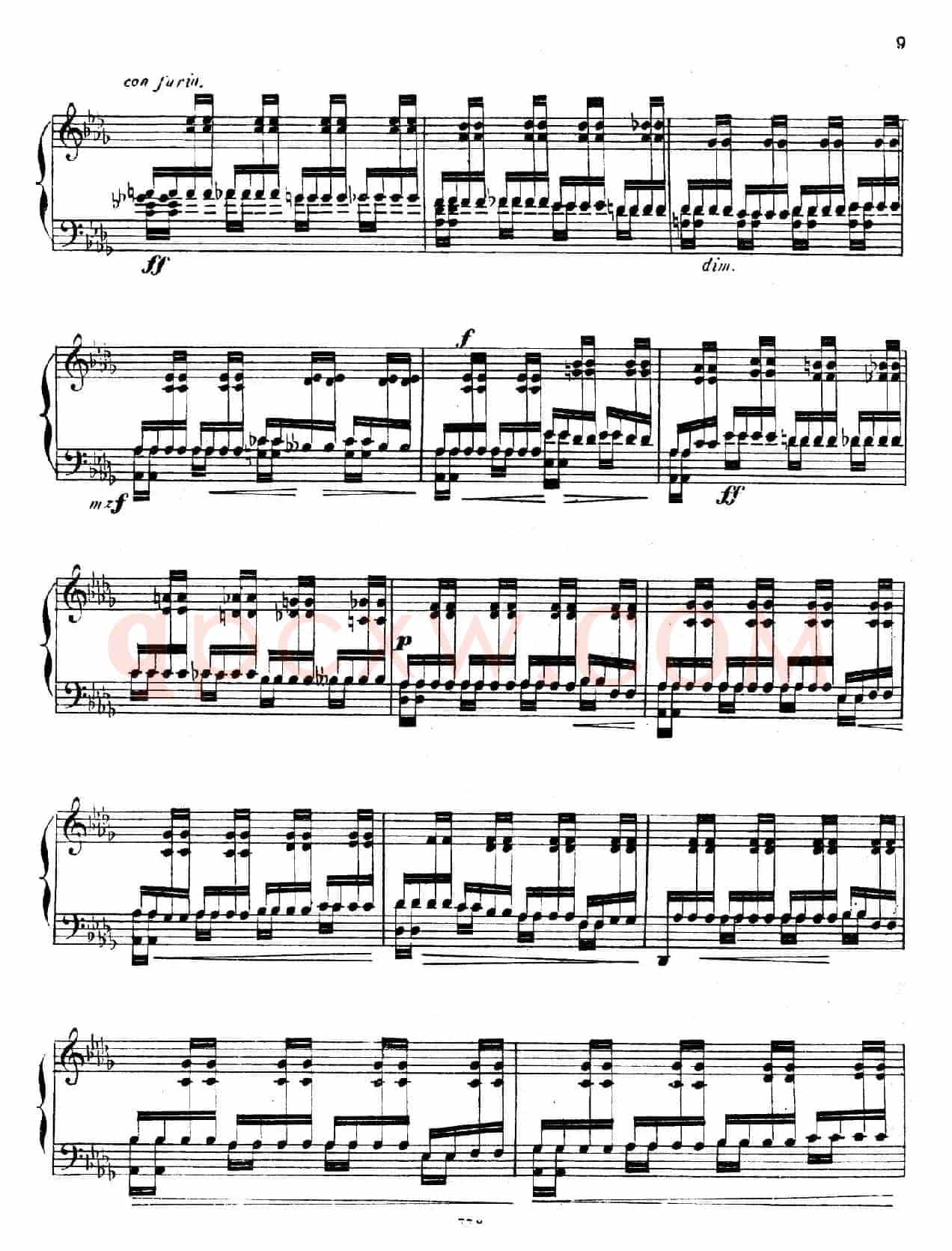 Grande Etude de Concert Tremolo Op.58(音乐会练习曲“震音”)