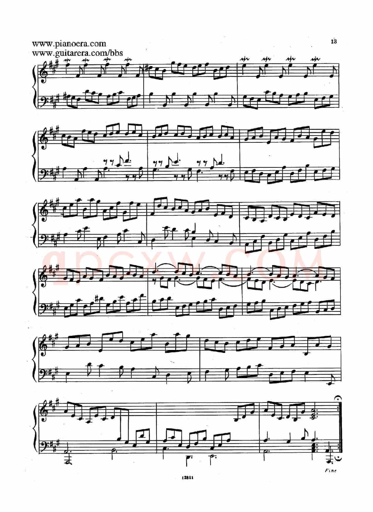 Suite No.1 in A Major HWV 426（A大调第一组曲）