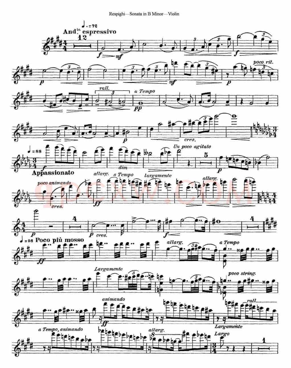 Violin Sonata in B Minor