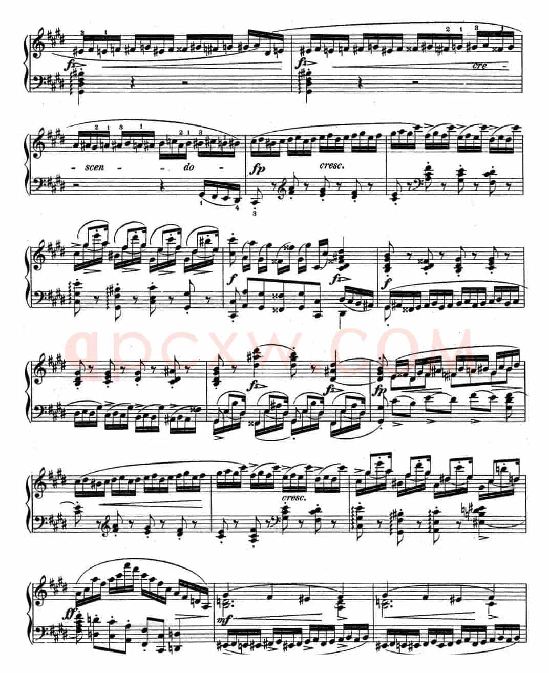 肖邦练习曲4 Op.10 No.4 激流 升c小调 C minor Torrent