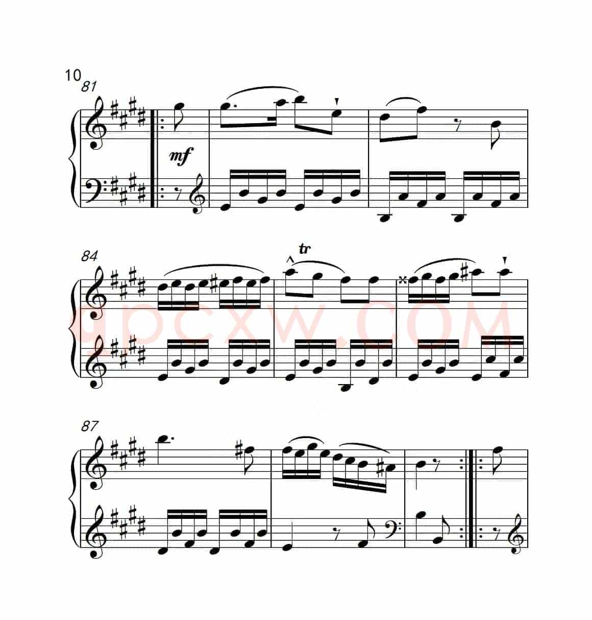 第六级A组 奏鸣曲（中国音乐学院钢琴考级作品1~6级）
