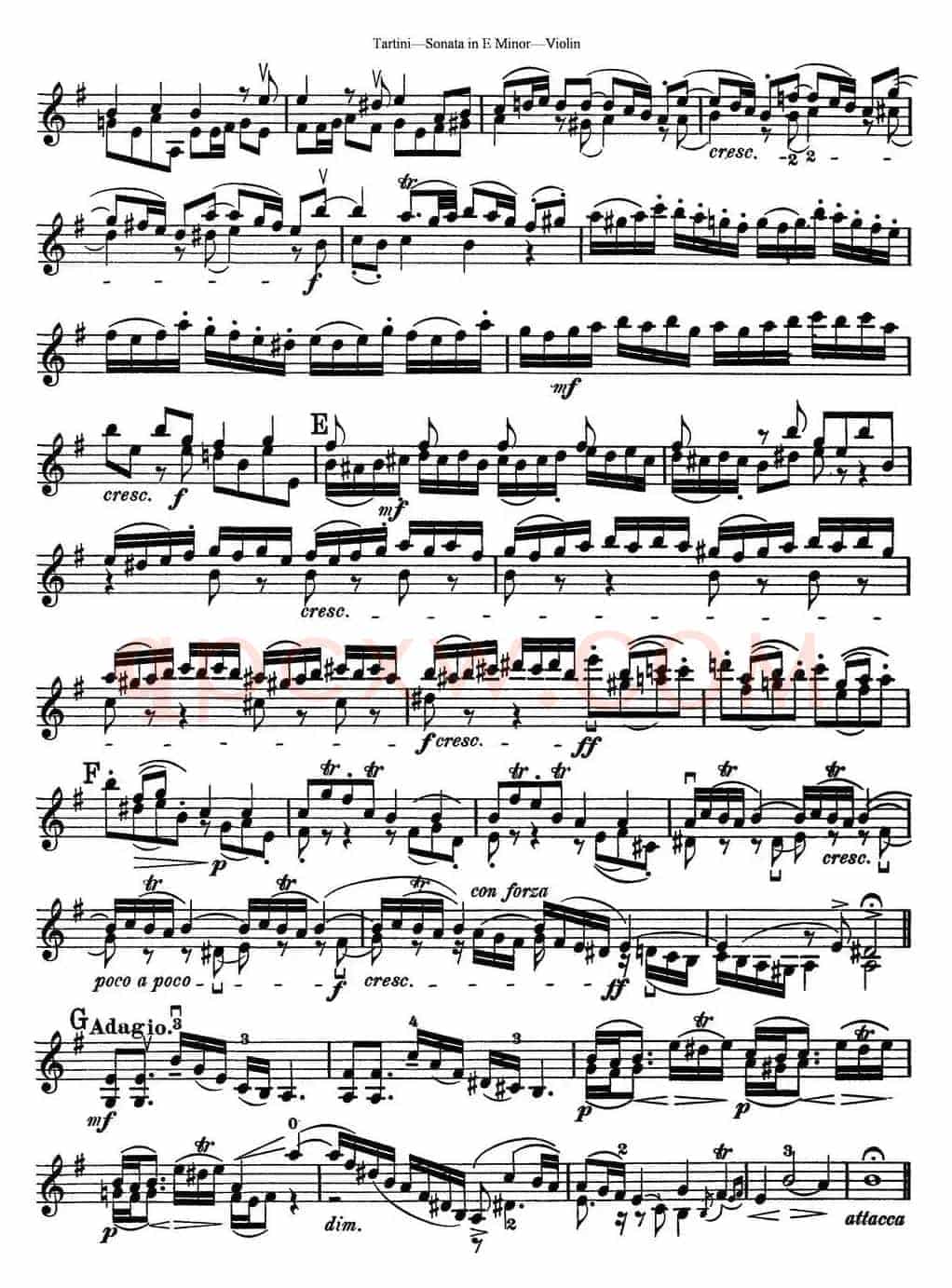 Violin Sonata in E Minor