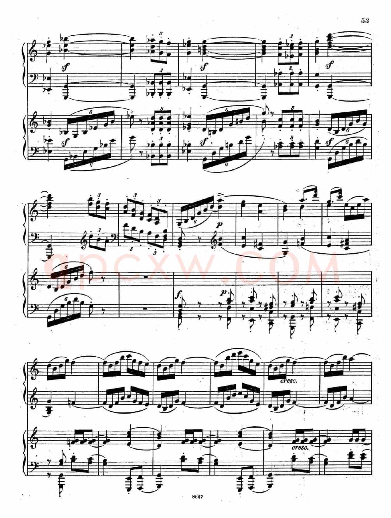 Symphony No.4 in e Minor Op.98(e小调第四交响曲·双钢琴)
