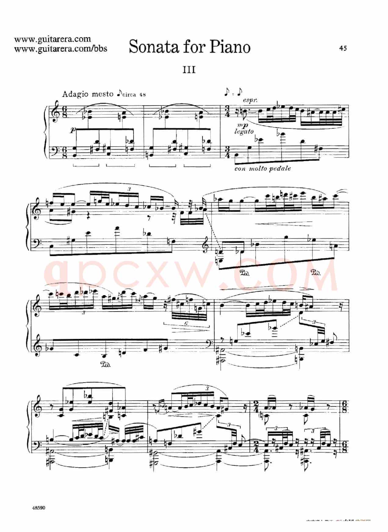 Piano Sonata Op.26(钢琴奏鸣曲·第三乐章)