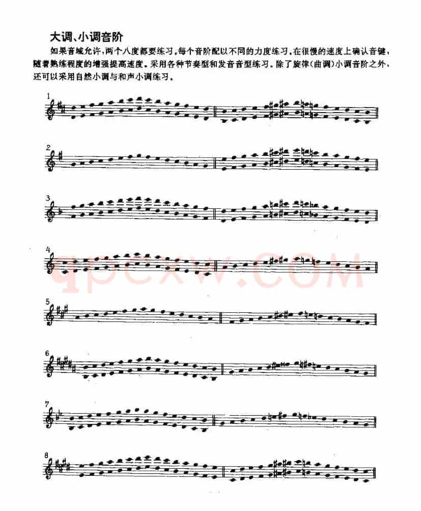 中音萨克管的日常练习