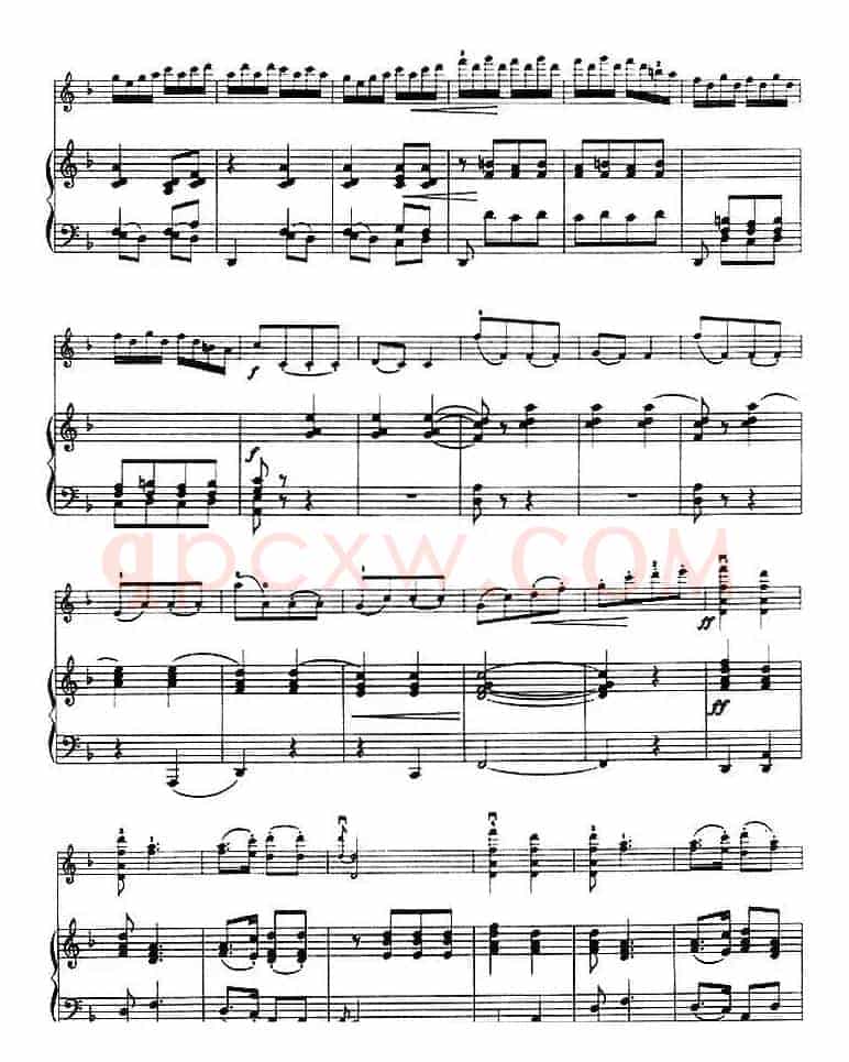 第一回旋曲(Rondo No.1、小提琴+钢琴伴奏)