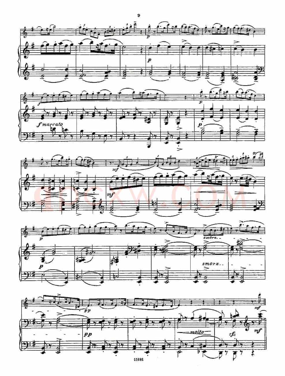 Fantaisies nationales. Op. 59, 4. （长笛+钢琴伴奏）