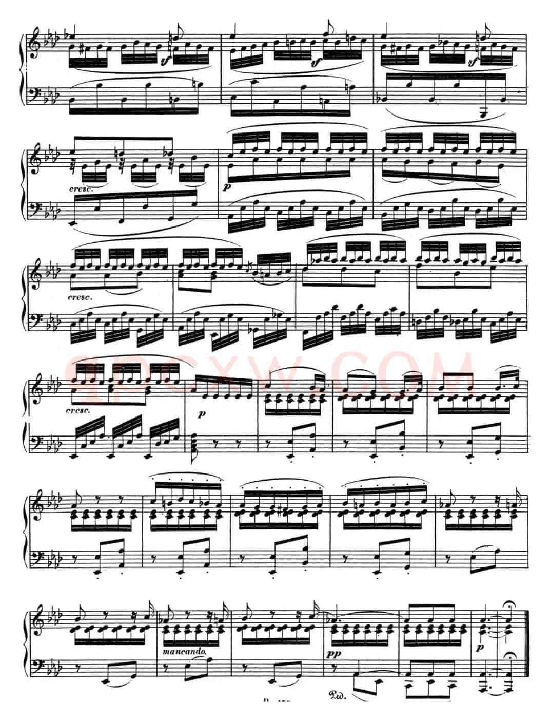 贝多芬钢琴奏鸣曲12 葬礼进行曲 降A大调 Op.26 A-flat major
