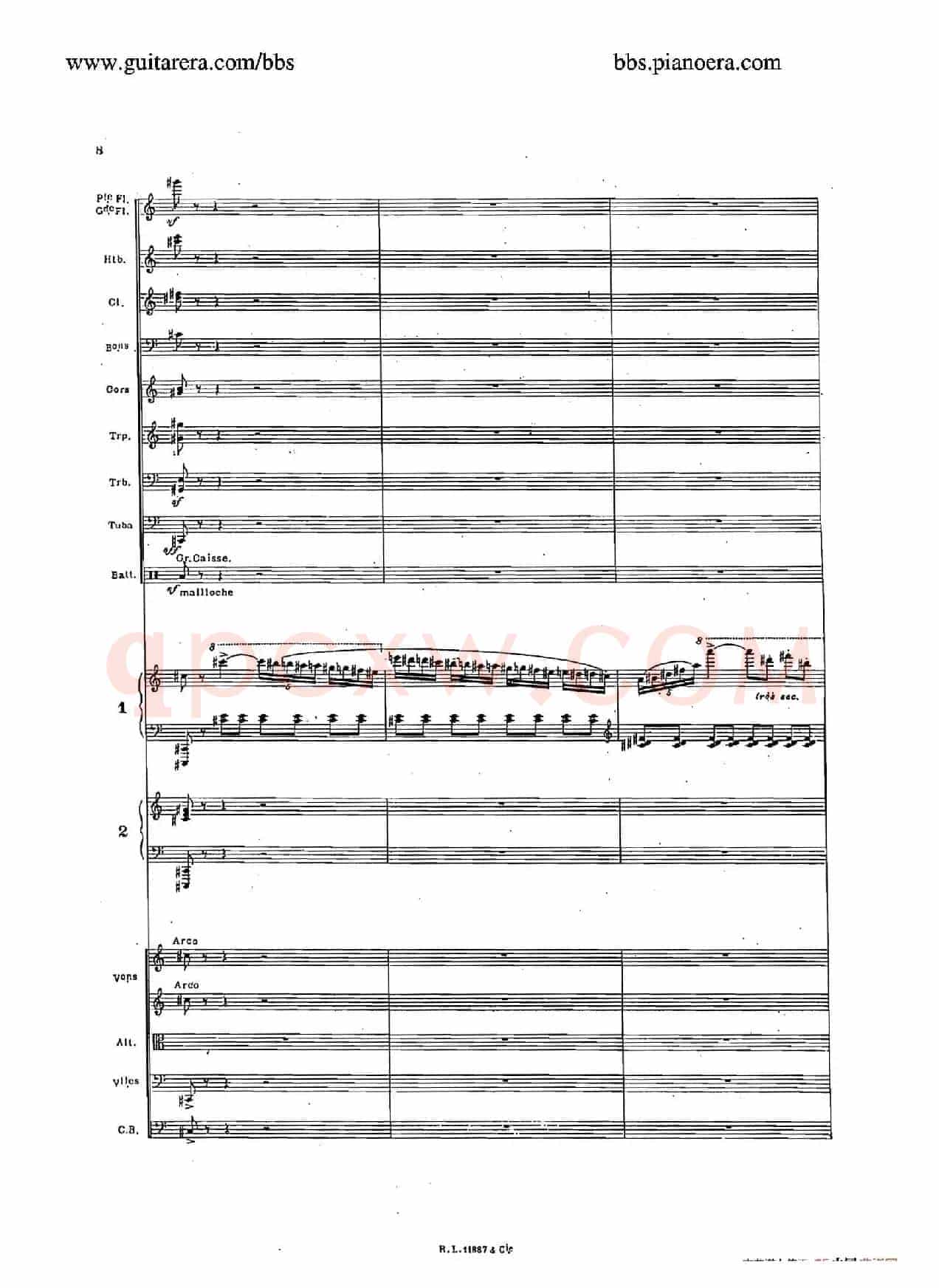 Concerto for 2 Pianos in d Minor(d小调双钢琴协奏曲·总谱)
