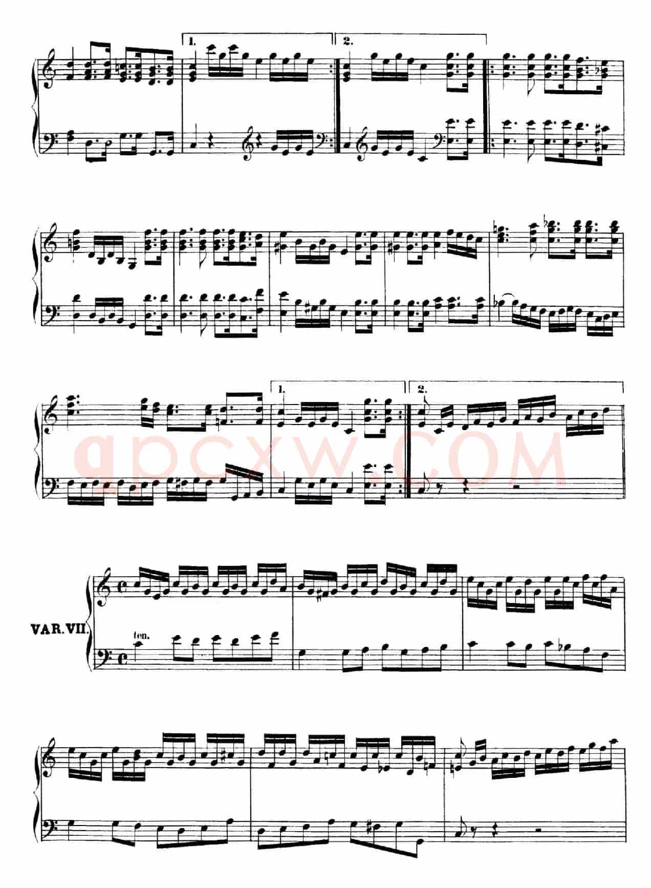 7 Variations in C WoO 78(C大调英国国歌变奏曲)