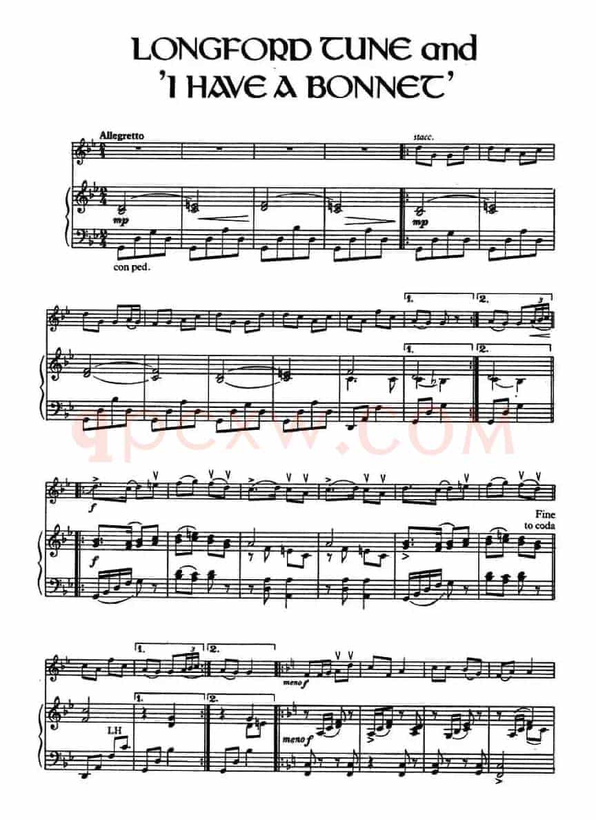 Longford Tune and ‘I Have a Bonnet’ （爱尔兰曲调）