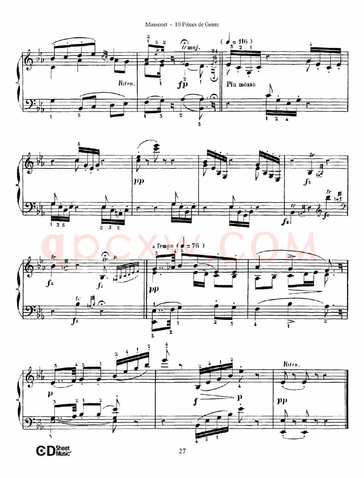 Dix Pièces de Genre Op.10(10首个性小品·Ⅶ)