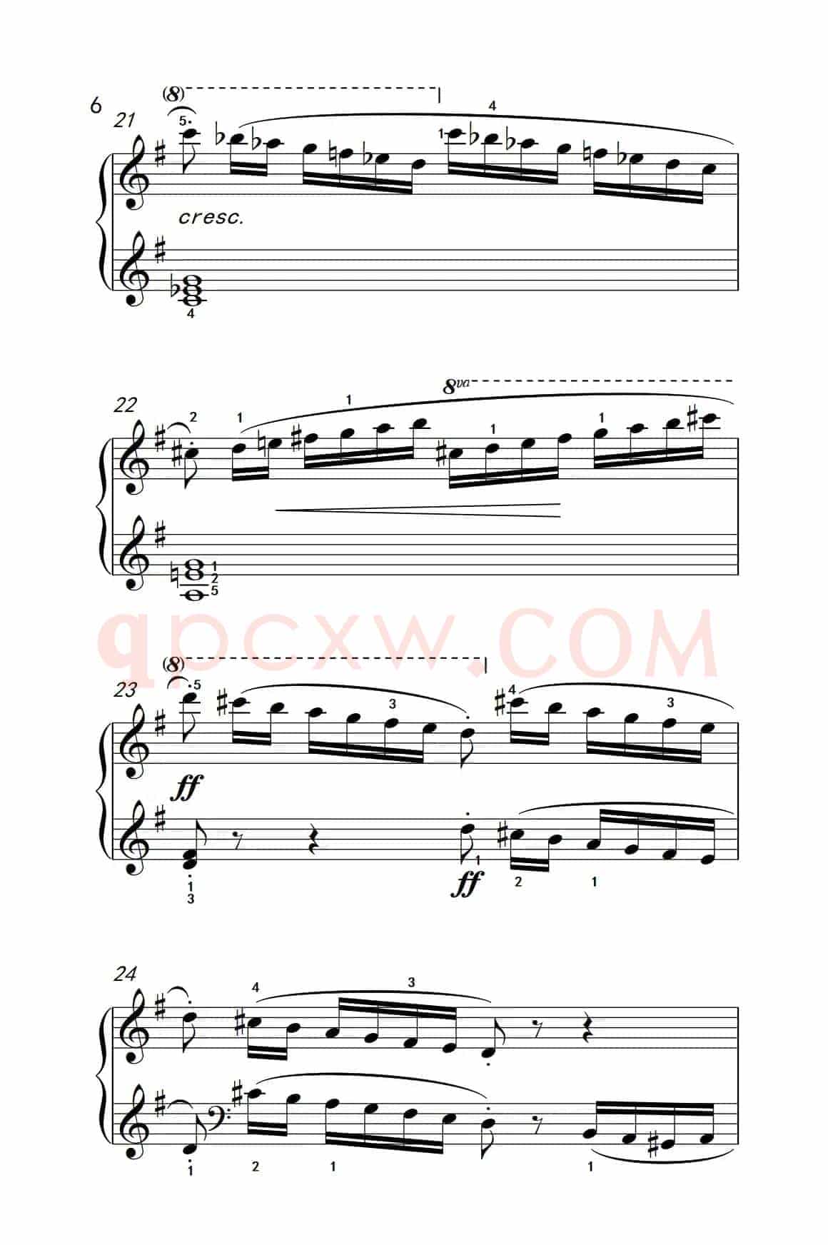 第五级 3.练习曲（中央音乐学院 钢琴（业余）考级教程 4-6级）