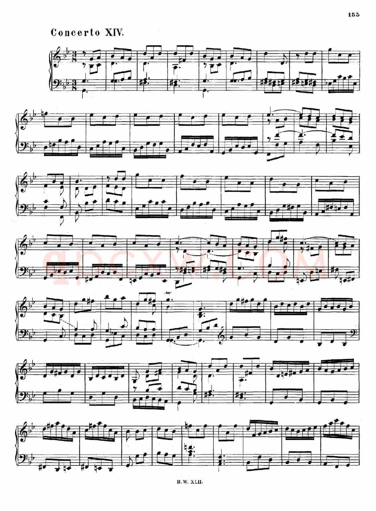 16 Concertos BWV 972-987(十六首为独奏古钢琴而作的协奏曲)(P91——100)