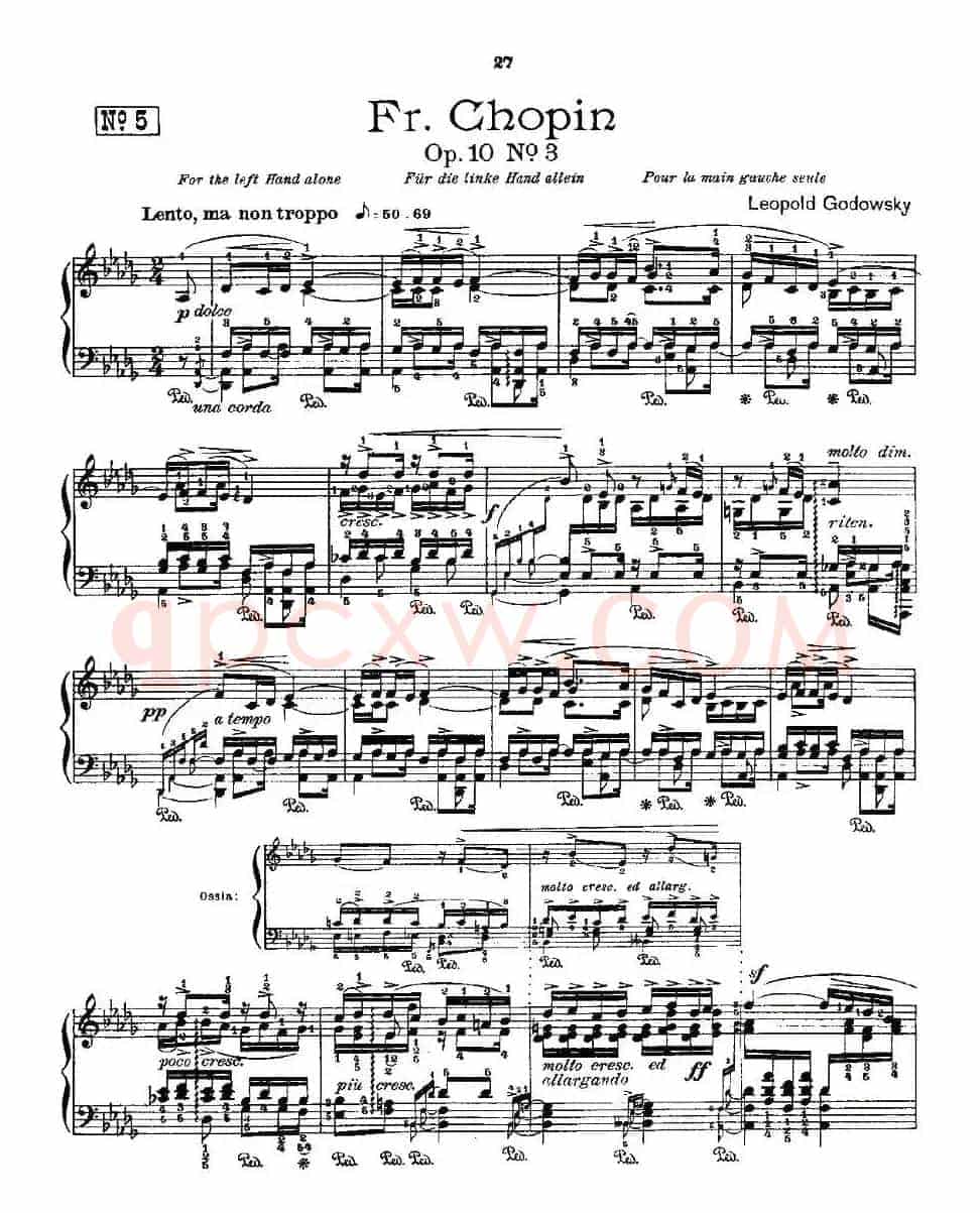 肖邦《练习曲》Fr.Chopin Op.10 No3
