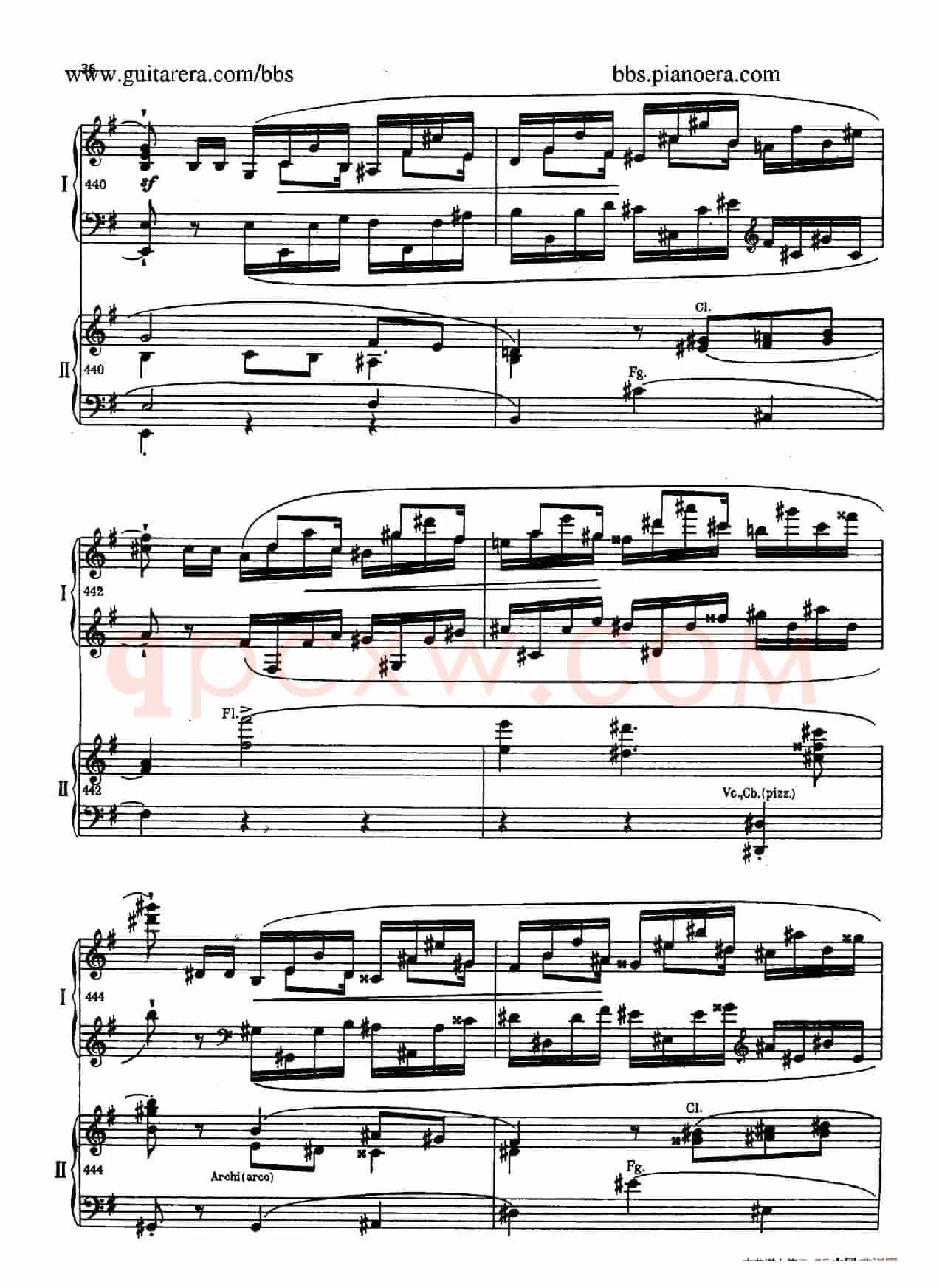 e小调第一钢琴协奏曲 Op.11(双钢琴版·第一乐章)