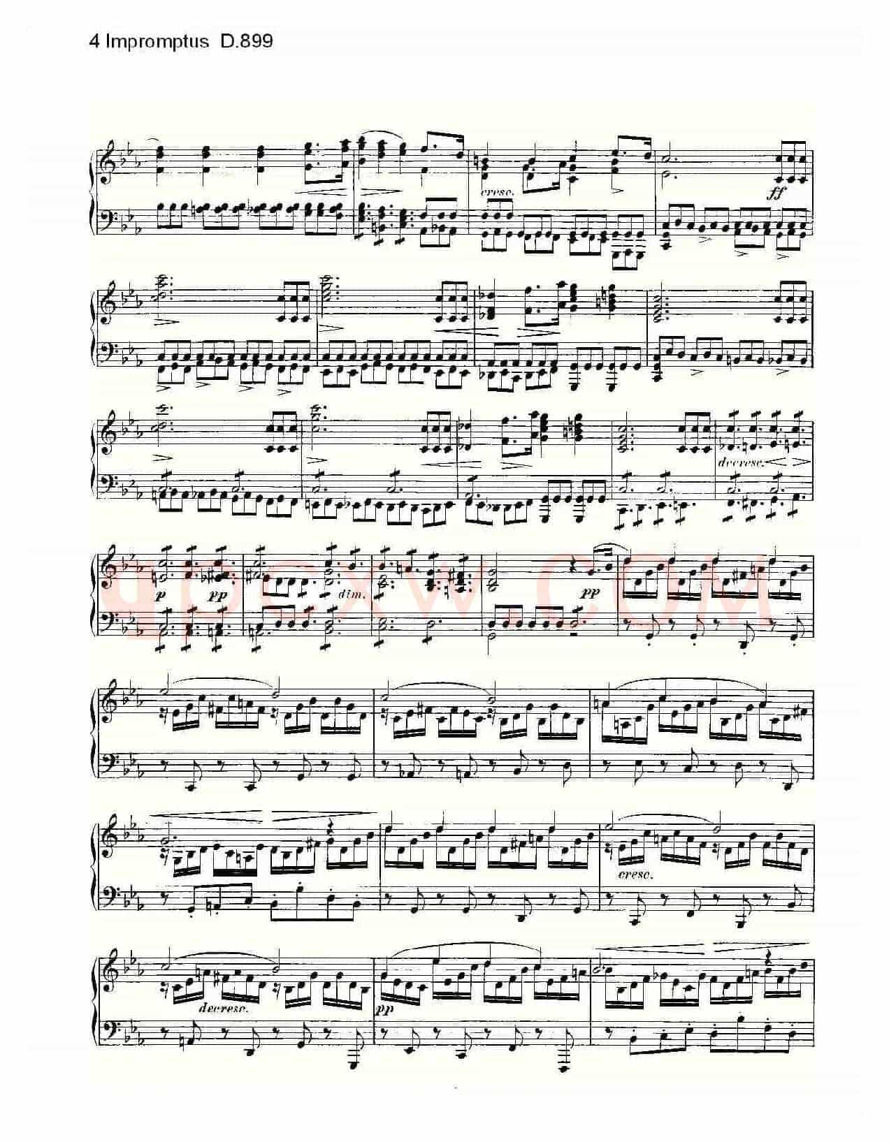4 Impromptus D.899(4人即兴演奏 D.899)