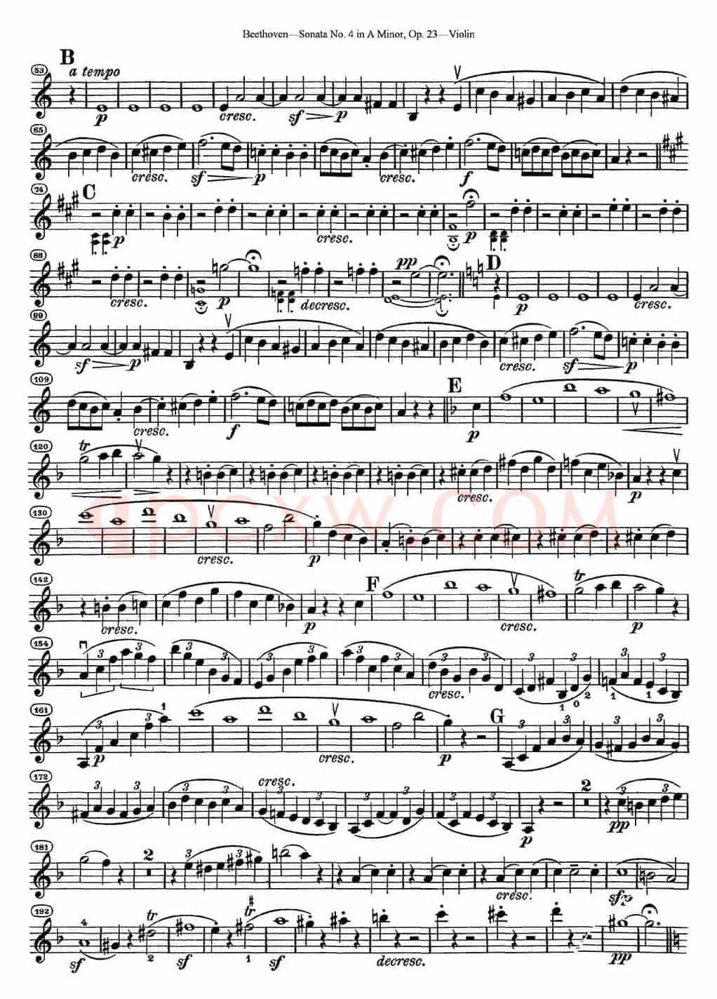 Violin Sonata No.4 in A Minor Op.23