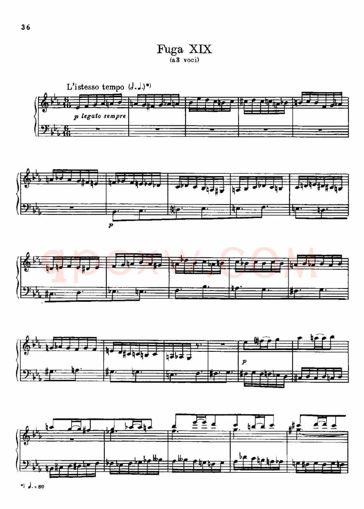 24 Preludes and Fugues Part.2 Op.45(24首前奏曲与赋格·第二部分·19)