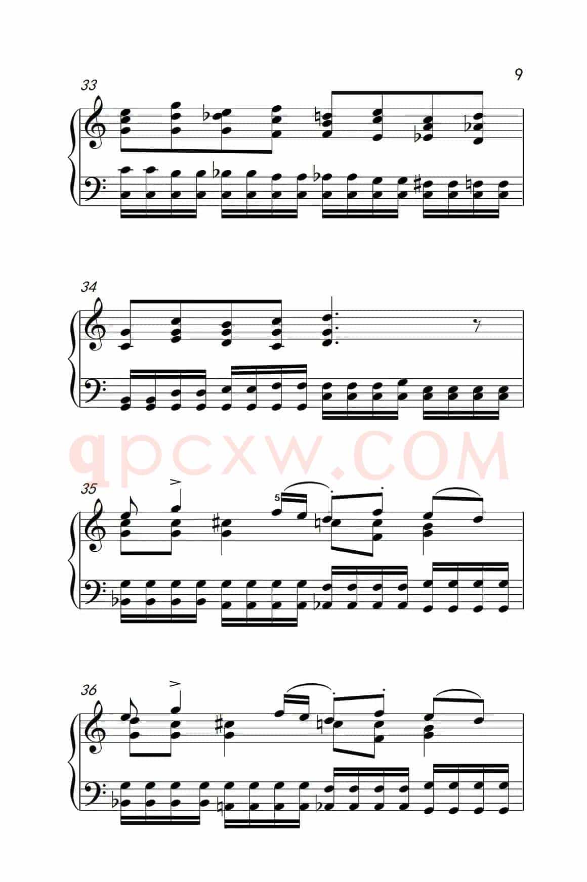莫什科夫斯基 钢琴练习曲（第四首）