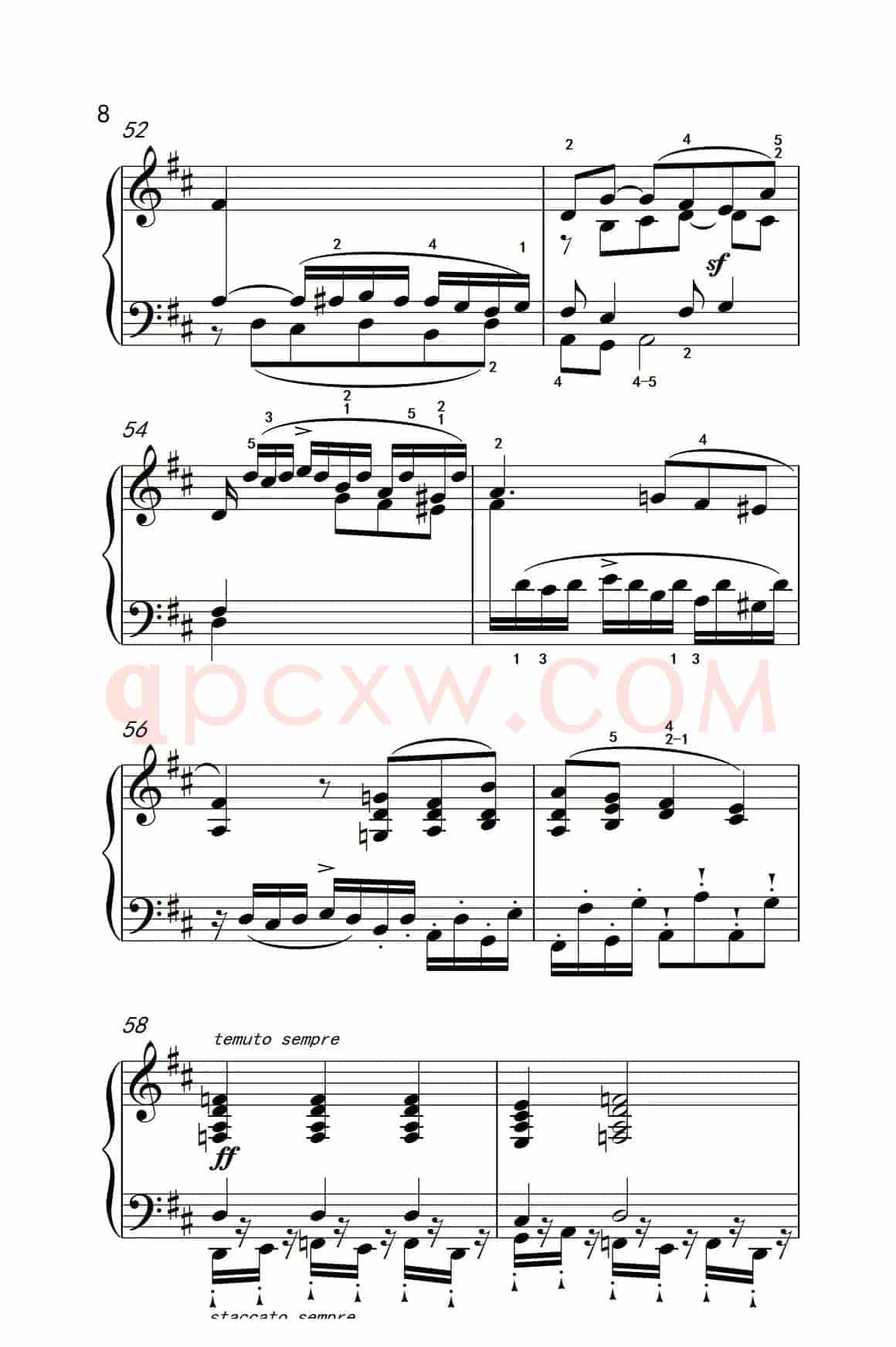 奏鸣曲 Opus 2 Nr.2 第二乐章（贝多芬奏鸣曲集 1）