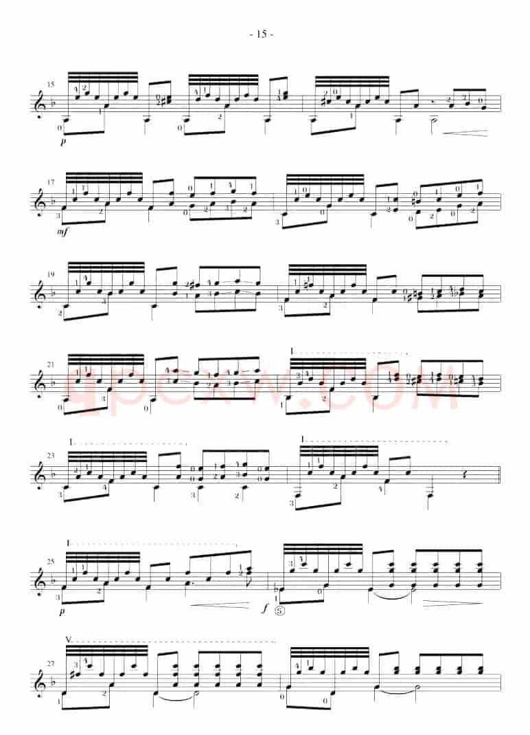 Fernando Sor《12 Studies,Op.31》（STUDY 12）