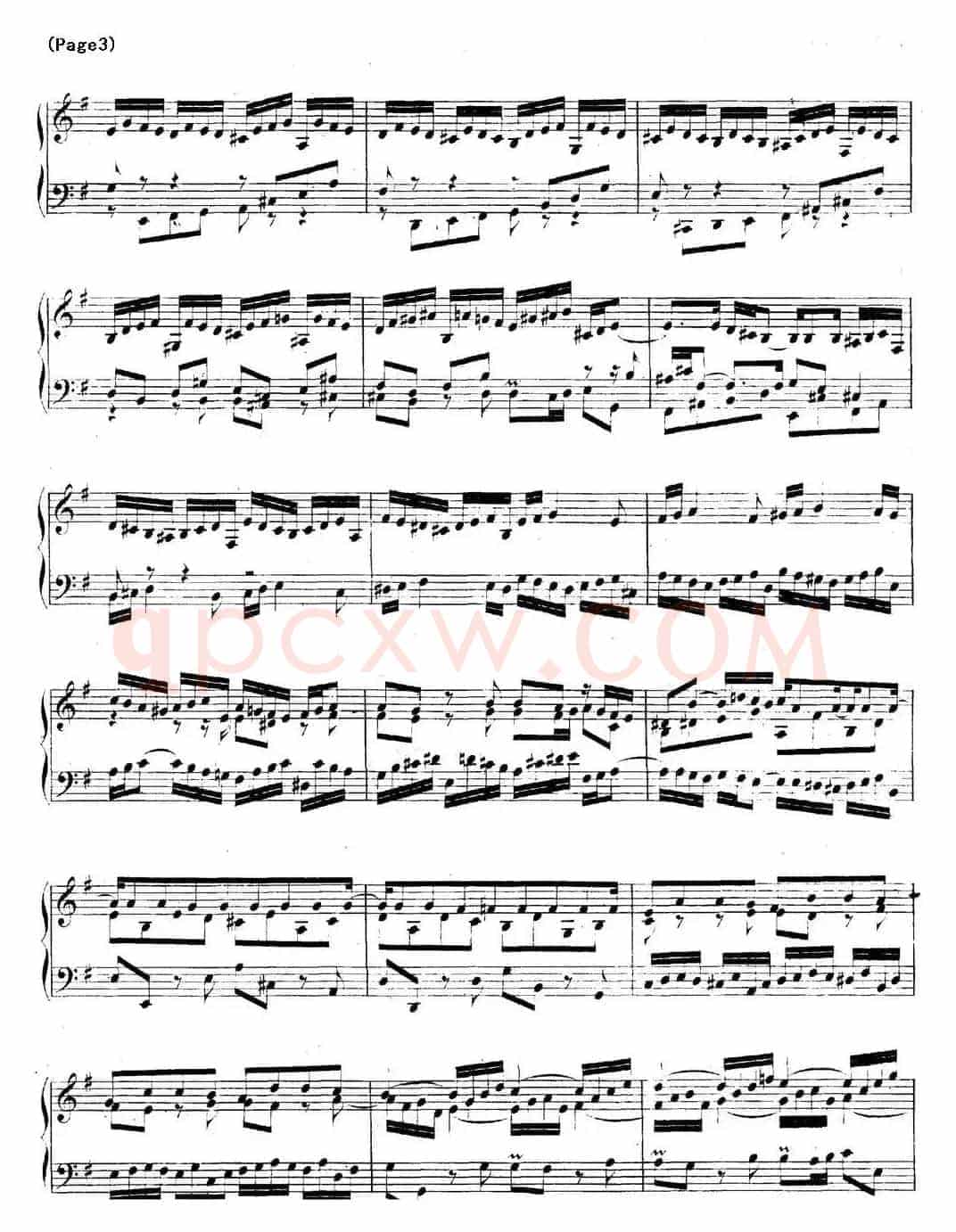 帕蒂塔6首德国组曲（No.6 e小调 巴赫 Partita e Minor BWV 830）