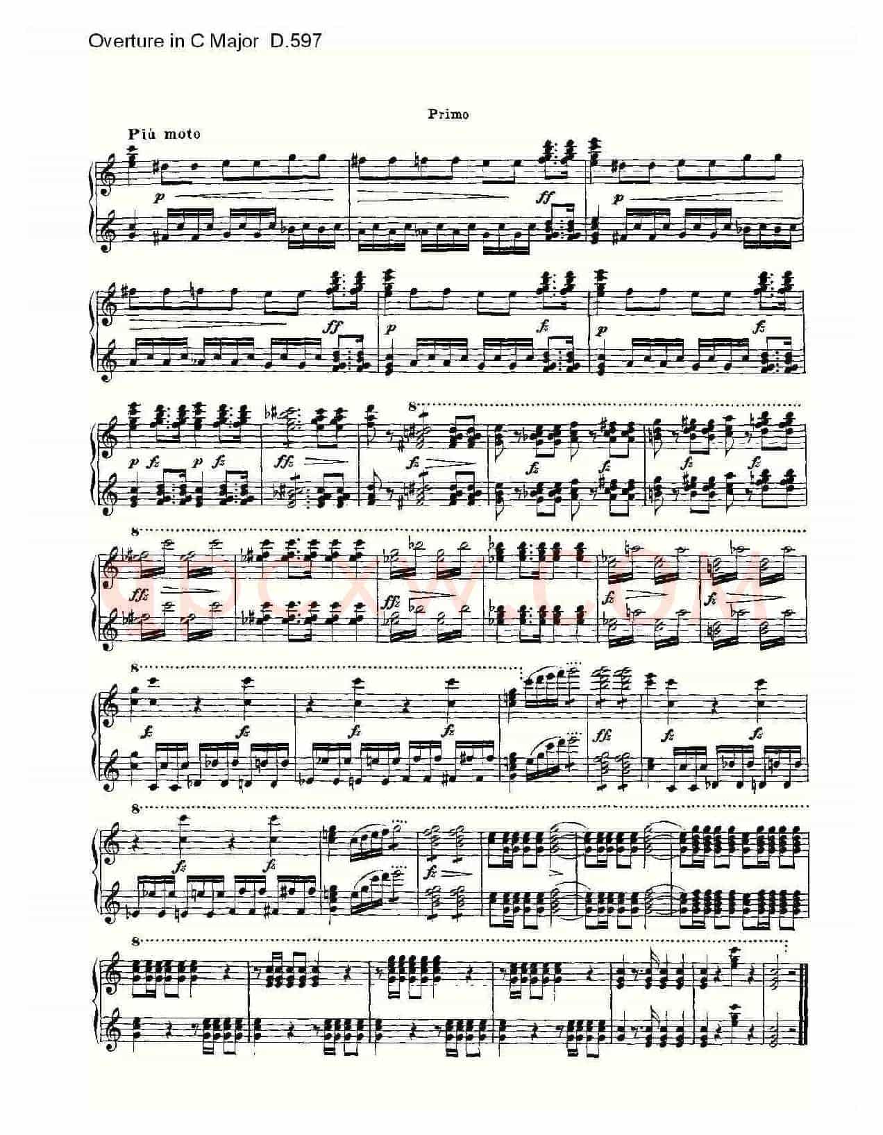 Overture in C Major D.597(C大调序曲 D.597)