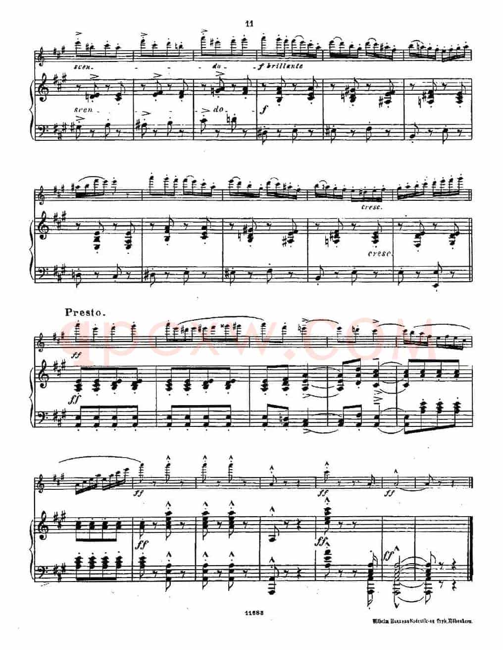 Fantaisies nationales. Op. 59, 6. （长笛+钢琴伴奏）