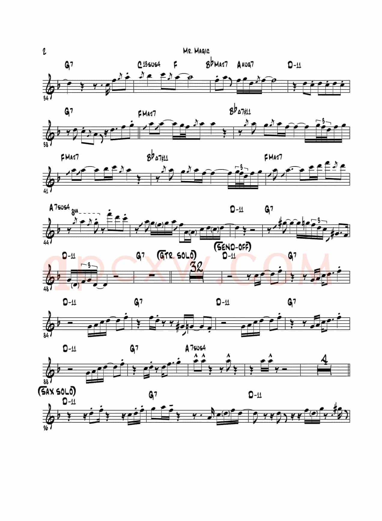 Mr Magic（次中音萨克斯）