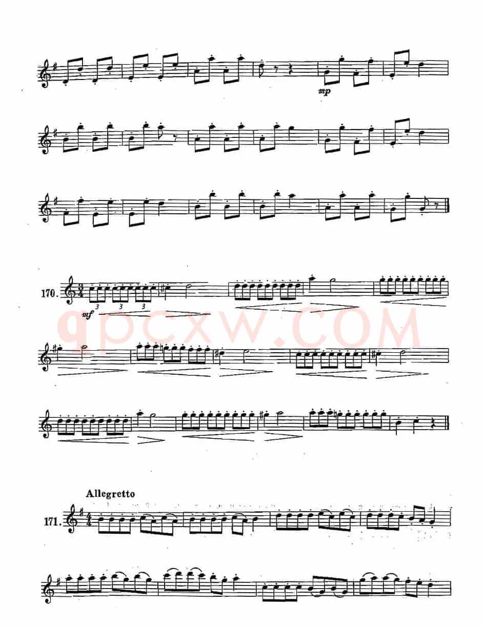 练习曲合集：28、断音练习