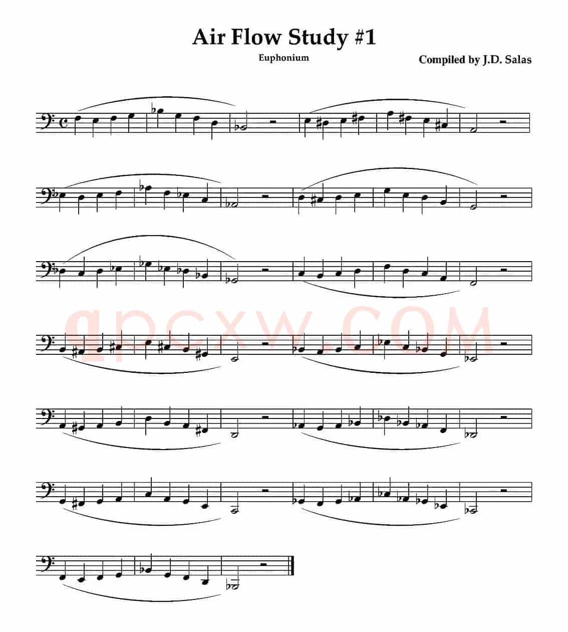 Air Flow Study - Euphonium（大号练习教材选曲）
