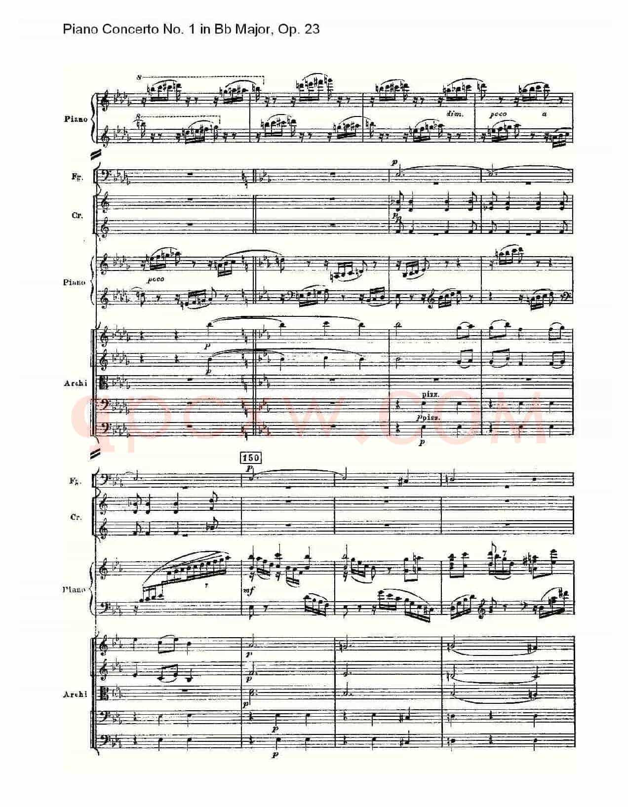 Bb大调第一钢琴协奏曲,Op.23第三乐章(一)