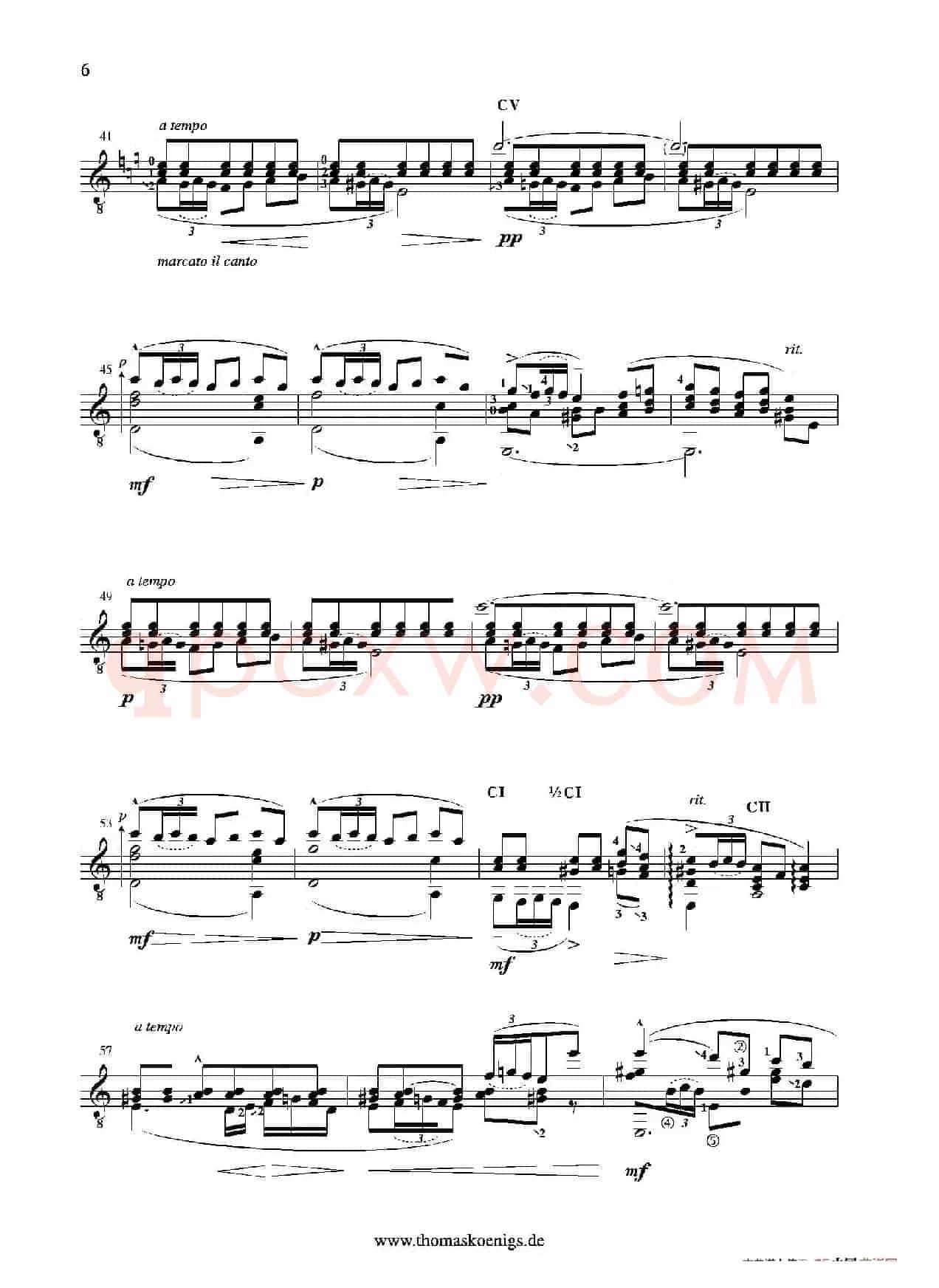 Serenata Espanola Op.181(Besser bekannt als Cadiz der Suite espanola op.47)(古典吉他)