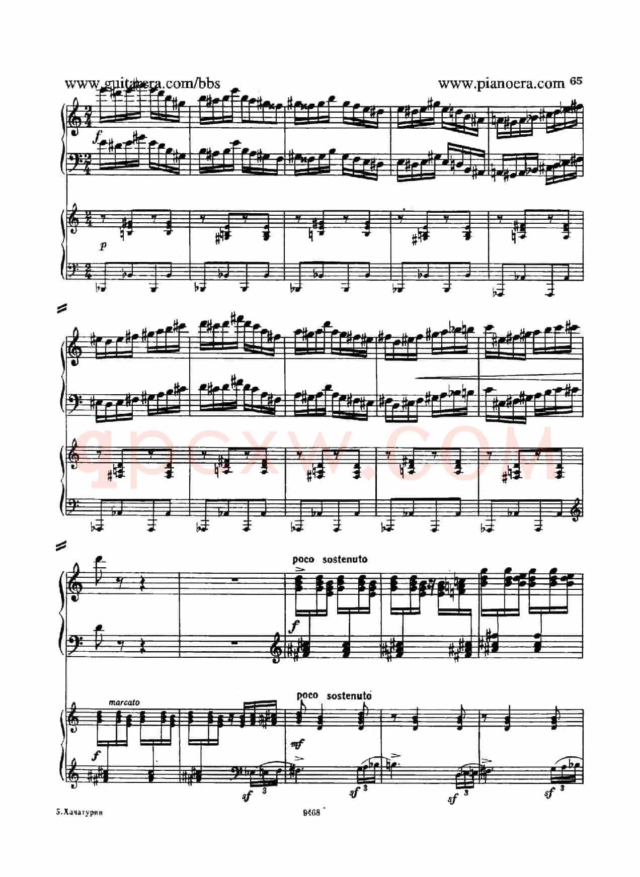 Piano Concerto in D-flat Major Op.37(降D大调钢琴协奏曲·Ⅲ·双钢琴)