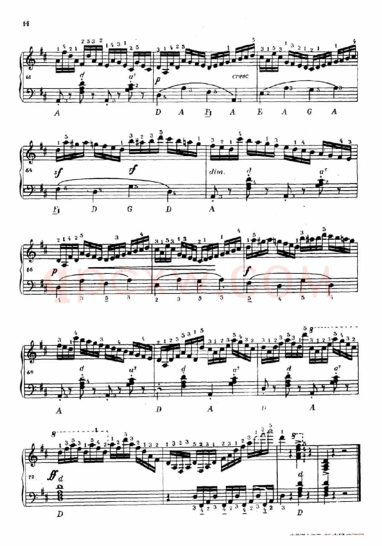 《车尔尼手风琴练习曲集》第Ⅳ册（第1——2首）