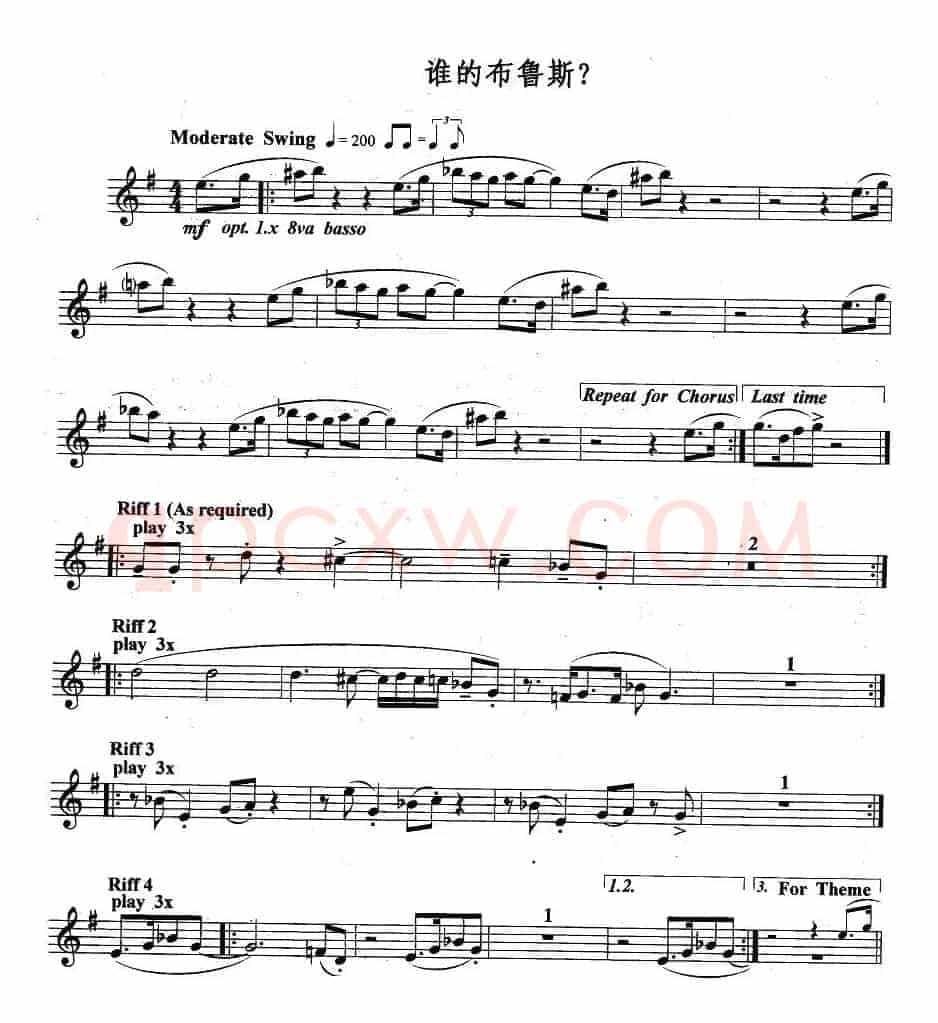 谁的布鲁斯？