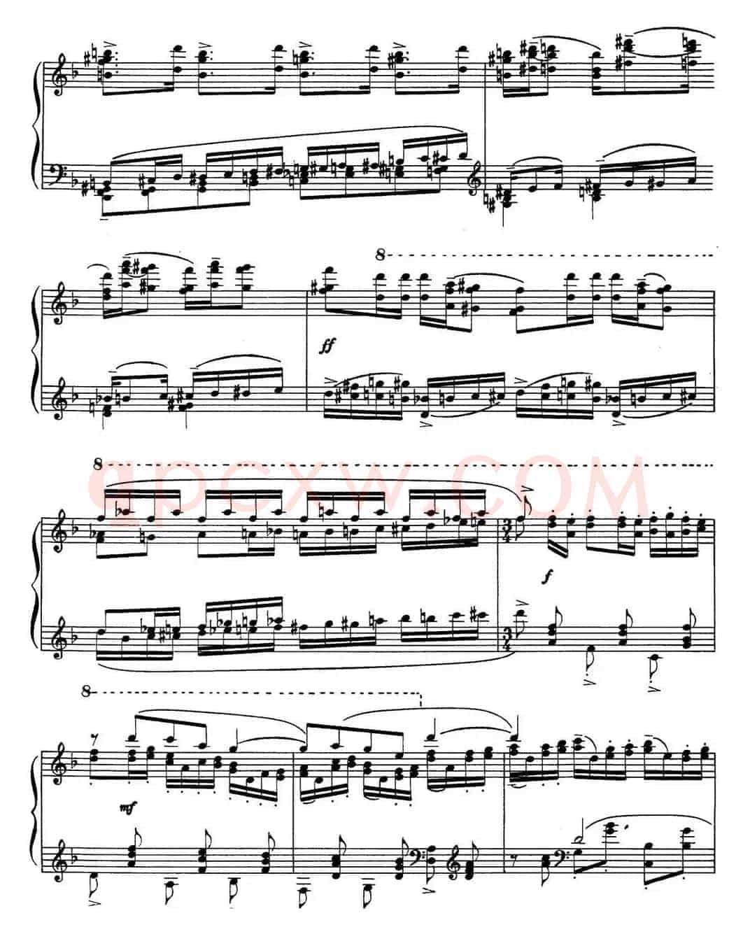 拉赫玛尼诺夫 音画练习曲4或5 Etudes tableaux Op.33 No.4