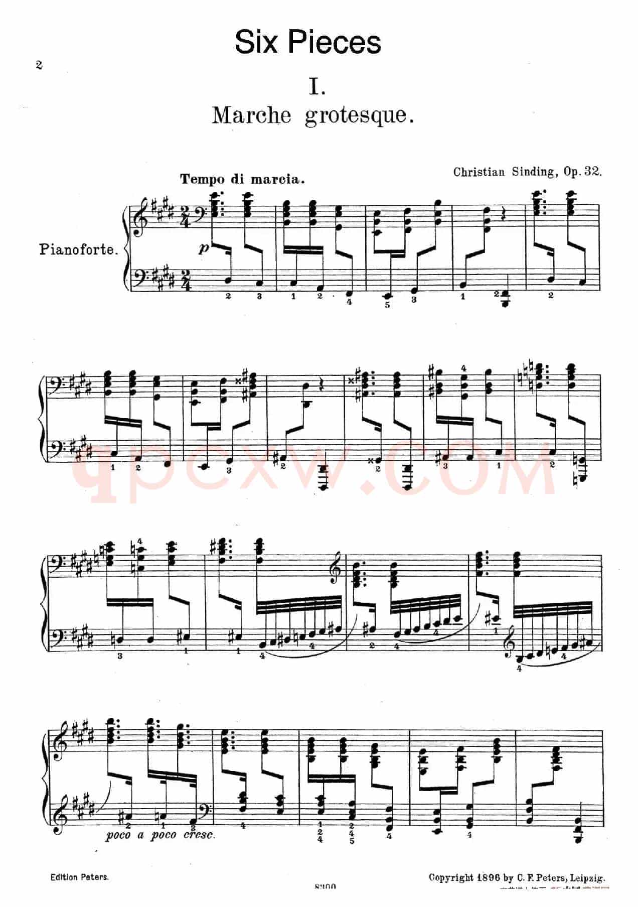 Six Pieces Op.32（6首小品·1. 怪诞进行曲）
