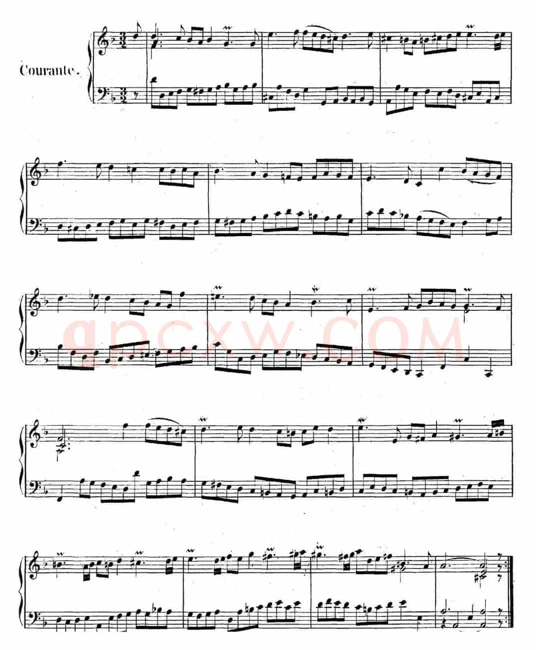 英国组曲No.6 巴赫 d小调 6th Suite BWV 811