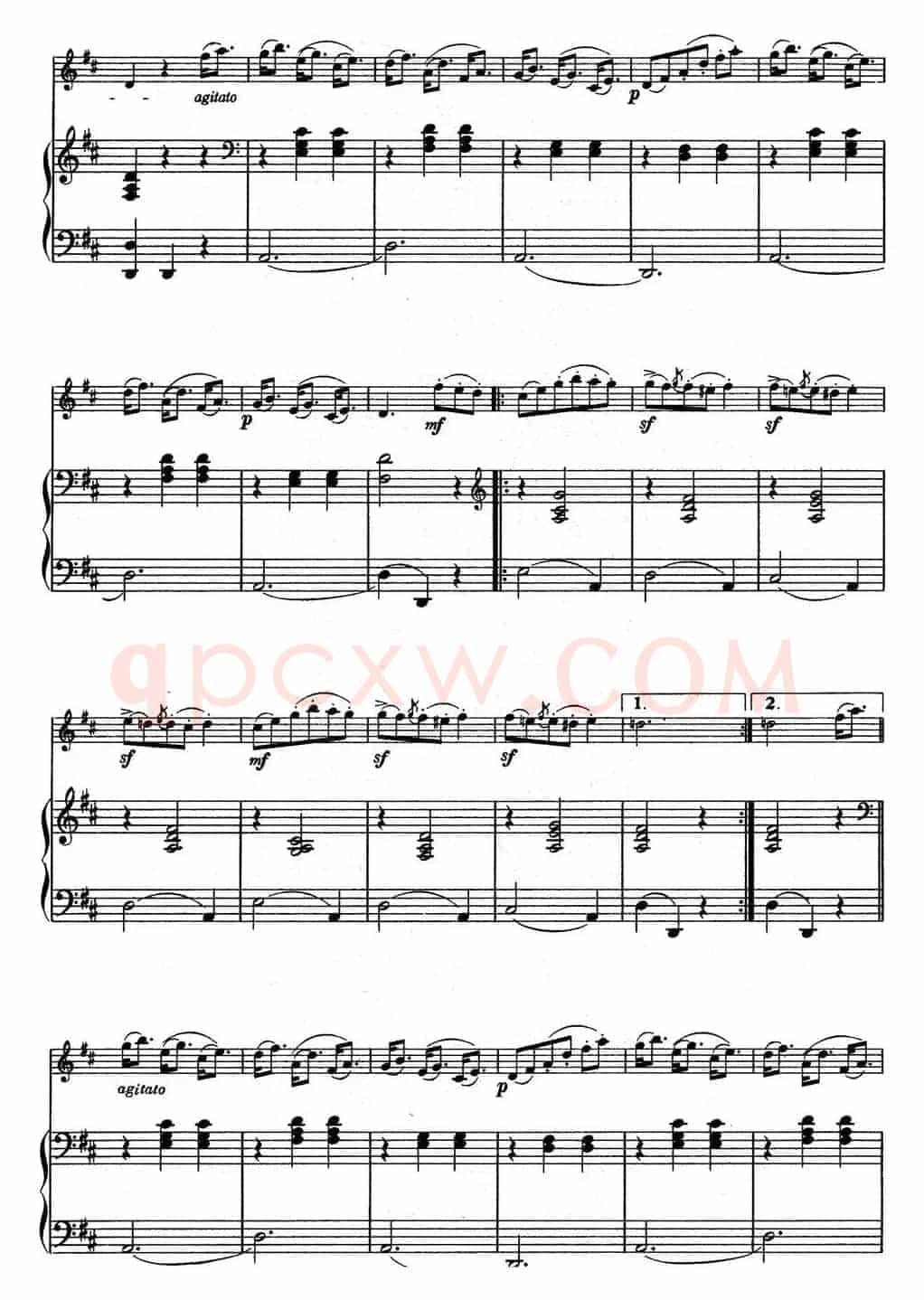 铃木小提琴教材第五册（Suzuki Violin School VOLUME 5)(小提琴+钢琴伴奏）
