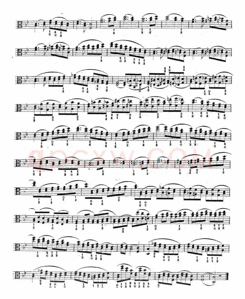克莱采尔《中提琴练习曲40首》（ETUDE 30-32）