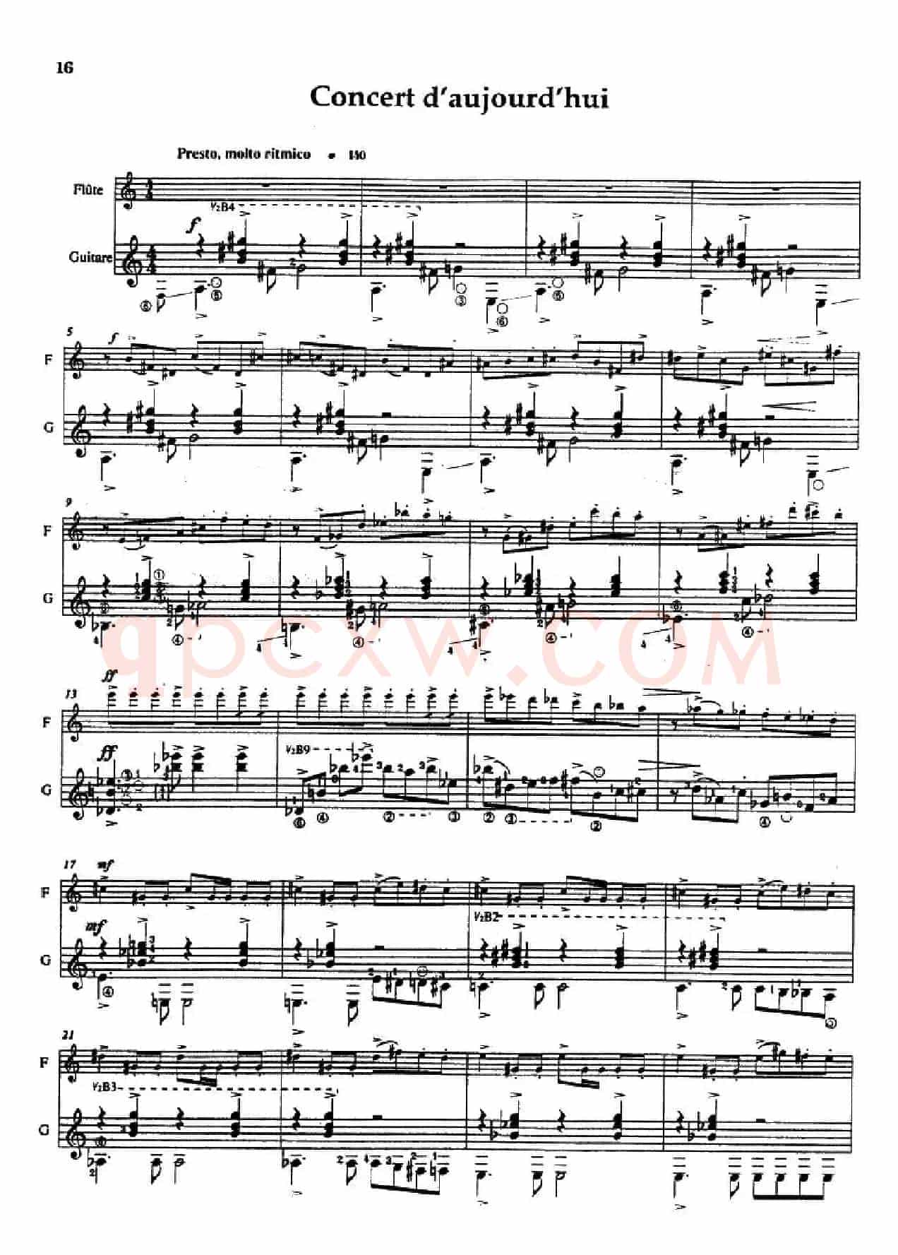 Histoire du Tango:4、Concerto d’aujourd’hui(长笛+吉他)